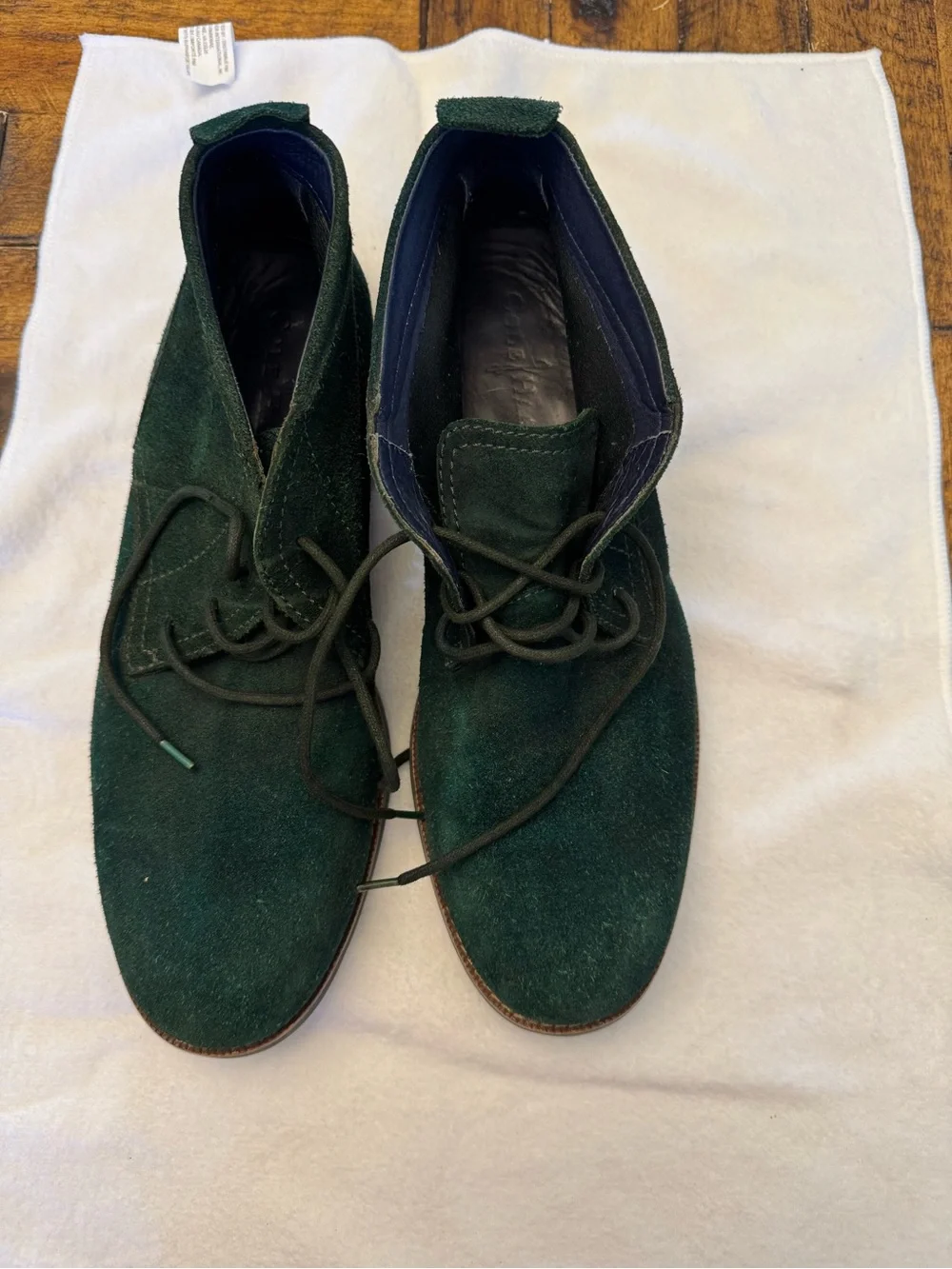 Cole Haan Men's Charles Chukka Boots C11162 Green Suede Size 11M